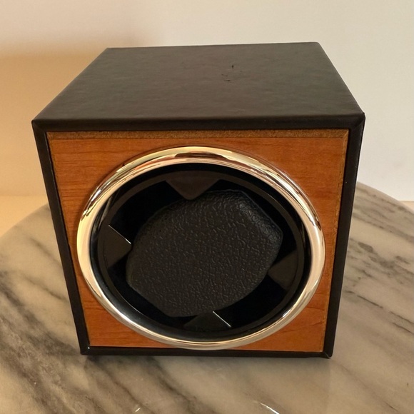 Automatic Watch Winder Storage Box Faux Leather Wooden Tested - Picture 5 of 8